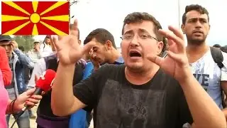 People injured as Macedonian police clash with migrants