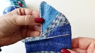 Die runde Bumerangferse für Toe Up und Top Down Socken