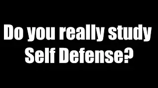 Do you really study self defense?