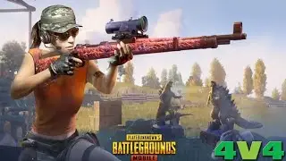 Хайлайты 4v4..🧐  Осваиваем снайперские винтовки
