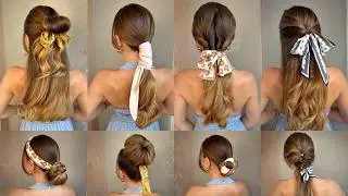 QUICK & EASY SCARF HAIRSTYLES FOR SUMMER *beginner friendly