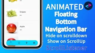 Animated Floating Bottom Navigation Bar, Scroll Listener Sketchware - DreamPLAY Dev