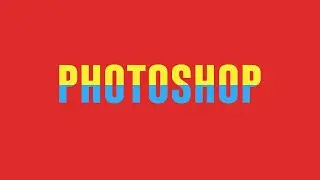 How To Slice Text in Photoshop & Make Two Tone Color