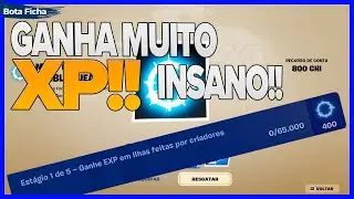 MAPA INSANO! Ganhe MUITO EXP no Fortnite - Ganhe EXP em Ilhas feitas por criadores