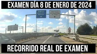 EXAMEN PRÁCTICO de CONDUCIR en MÓSTOLES - DÍA 8 DE ENERO - RECORRIDO REAL.