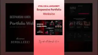 This PORTFOLIO Website is NEXT LEVEL! #shorts #webdesign #portfolio #phonk