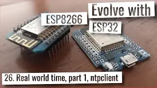 ESP32 & ESP8266 - Real world time, part 1, ntpclient