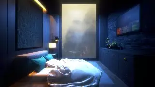 🎧 Fall Asleep Quickly in this Mountain Getaway | Heavy Night Rain Sounds Outside - Ambient Noise