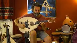 Turkish Oud with Guitar Pegs (Black Walnut)