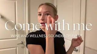 getting ready for the cutest wine & wellness event