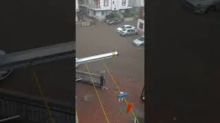 Анталию топит? Сильный ливень! Улицы- реки. #анталиятурция