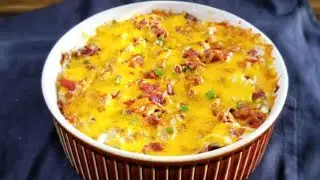 BEST LOADED BAKED POTATO CASSEROLE / Perfect SIDE Dish / How to make  ❤
