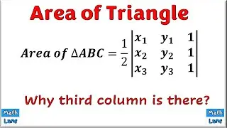 Area of Triangle  || Mystery Explained
