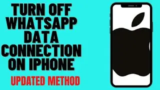 HOW TO TURN OFF WHATSAPP DATA CONNECTION ON IPHONE