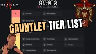 BEST GAUNTLET BUILDS! Tier List for all classes - Season 3 Diablo 4