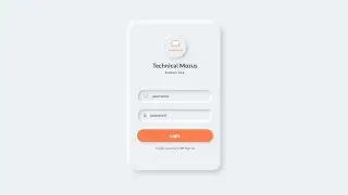 Neomorphic 3D Login Page UI Design Using HTML and CSS