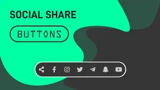 Social share buttons using HTML & CSS