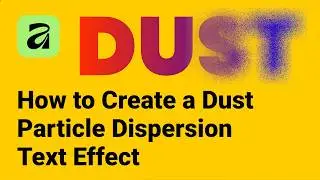 How to Create a Dust Particle Dispersion Text Effect in Affinity 