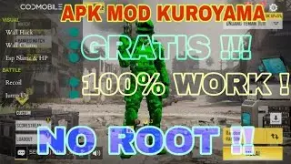 TUTORIAL BYPASS APK MOD MENU CODM KUROYAMA ! CHEAT CALL OF DUTY MOBILE TERBARU||ANTI BAN NO ROOT !