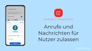 Anrufe und Nachrichten für Nutzer zulassen - OnePlus [Android 14 - OxygenOS 14]