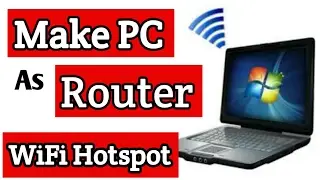 How to share internet connection from PC or Laptop to android mobile [Hindi]