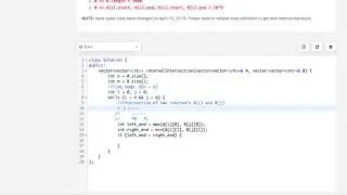 May LeetCoding Challenge - Day 23 - Interval List Intersections in C++ with explanation
