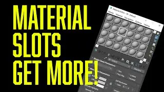 Unlock Unlimited Material Slots in 3D Studio Max