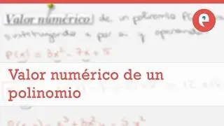Valor numérico de un polinomio