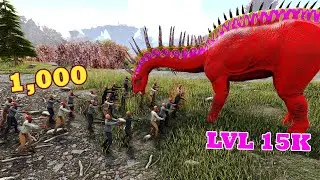 10 Zombies LVL 1k VS Lvl 15k Amargasaurus
