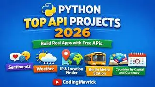 Python Top API Projects 2026 🔥 Build Apps with Free APIs (Sentiment, Weather, IP & Location Finder)