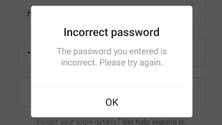 instagram login problem incorrect password