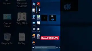 Shortcut key for mute and unmute audio in laptop | 