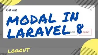 MODAL LOGOUT IN LARAVEL
