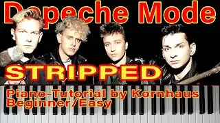Depeche Mode - Stripped (Piano-Tutorial for beginners/easy)