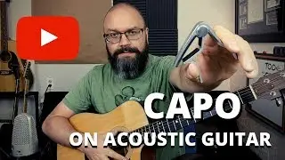 Capo On Acoustic Guitar