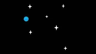 The black void of space