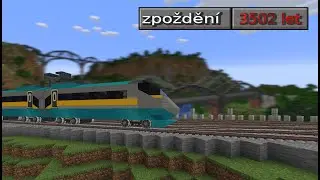 Postavil jsem České Dráhy v Minecraftu