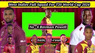 West Indies Squad T20 World Cup 2024 | T20 World Cup Venue America & Wi