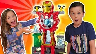 Playskool Heroes Marvel Iron Man Headquarters!