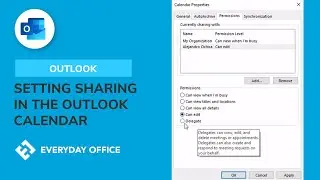 Calendar Sharing in Outlook