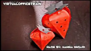 Making Strawberry With Paper Craft Easy - #craftidea