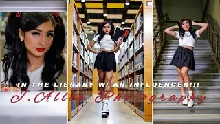 Library Shoot w/ an Influencer!!!