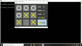 TicTacToe Game Made With Java Language || Java Gui ||