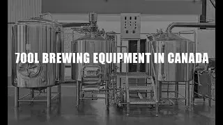 The 700L beer brewing equipment was shipped to Canada