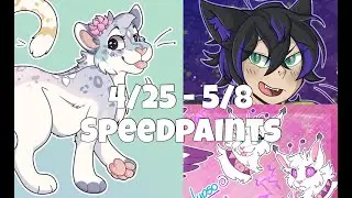 Biweekly Art Processes 2: 4/25 - 5/8 - procreate speedpaints