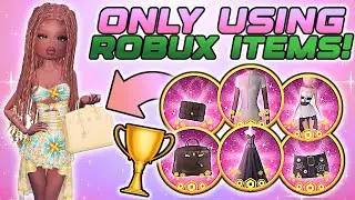 ONLY Using ROBUX ITEMS In DRESS TO IMPRESS! *HARD CHALLENGE* | Roblox