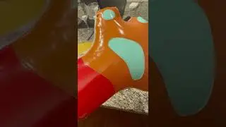 Fox/pup suit prototype paw gloves inflated