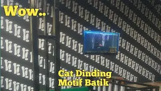 Cat dinding motif batik || motif batik