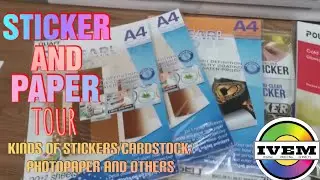 STICKER AND PAPER TOUR | TYPES OF STICKERS TO USE IN MAKING LABELS AND OTHER CRAFTING MATERIALS