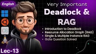 Deadlock in OS | Resource Allocation Graph (RAG) | Single & Multiple Instance RAG | English